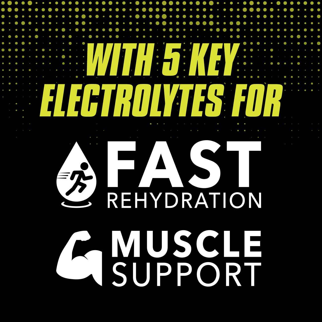 Pedialyte Sport Electrolyte Drink, Fast Hydration with 5 Key