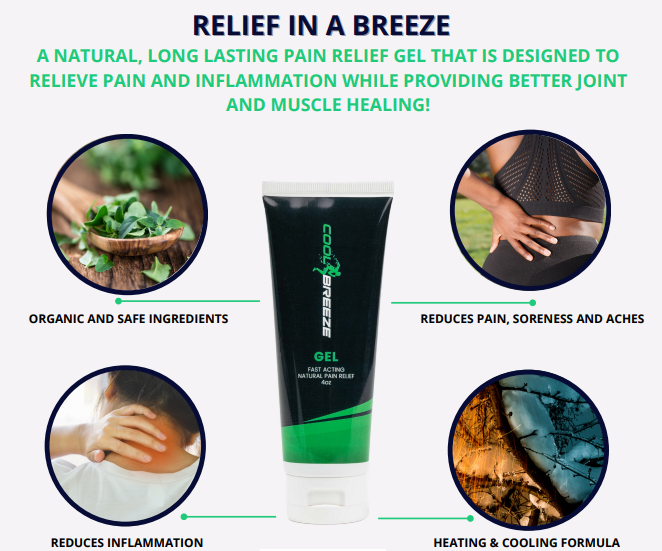 Cool Breeze Pain Relief Gel, 4oz Tube